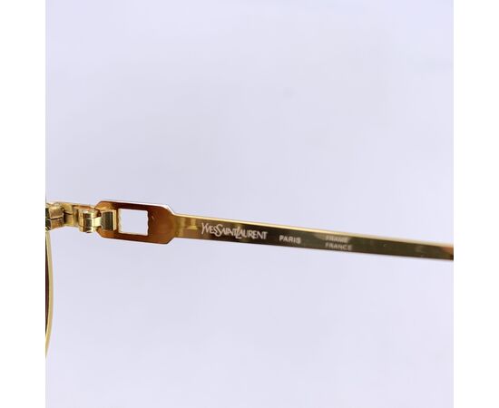 YVES SAINT LAURENT Occhiali da Sole Vintage in Acetato Col. Giallo