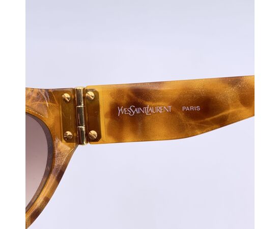YVES SAINT LAURENT Occhiali da Sole Vintage in Acetato Col. Marrone