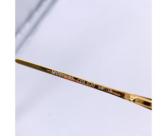 GIANNI VERSACE Occhiali da Sole Vintage in Metallo Col. Oro