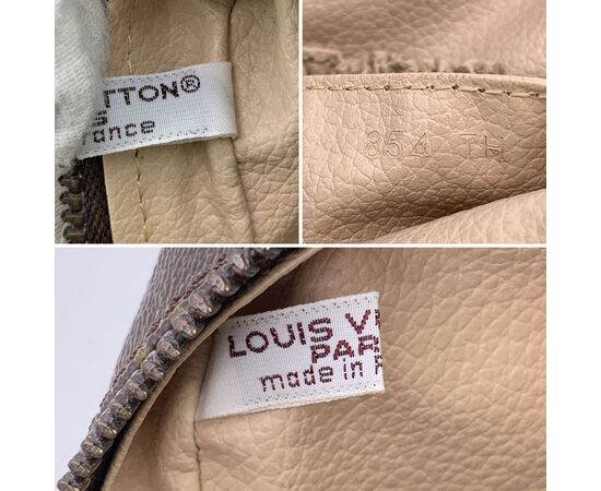 LOUIS VUITTON Pochette Vintage in Tela Col. Marrone Trousse de Toilette S