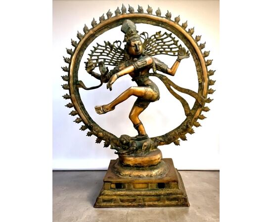 Statua Shiva Nataraja in Ottone – 108 cm