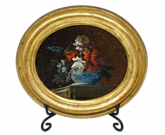 Francesco Lavagna (Napoli, 1684 – 1749), Nature morte con vaso di fiori