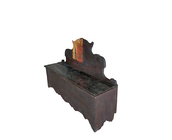Panca laccata e dipinta