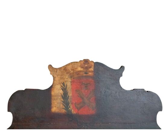 Panca laccata e dipinta