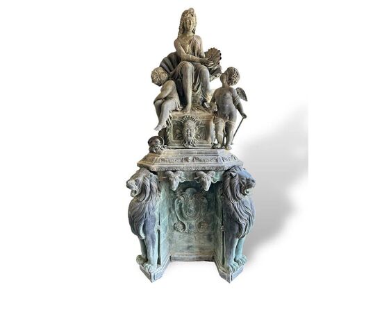  Grande Fontana in Bronzo del XIX Secolo
