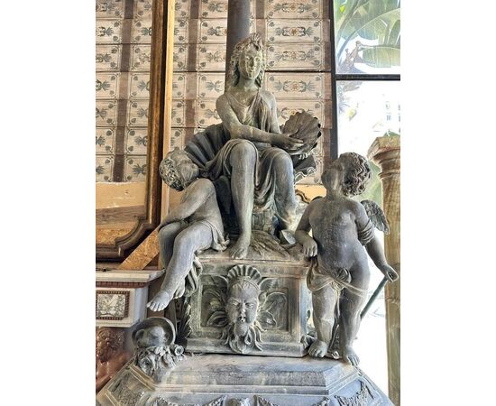  Grande Fontana in Bronzo del XIX Secolo