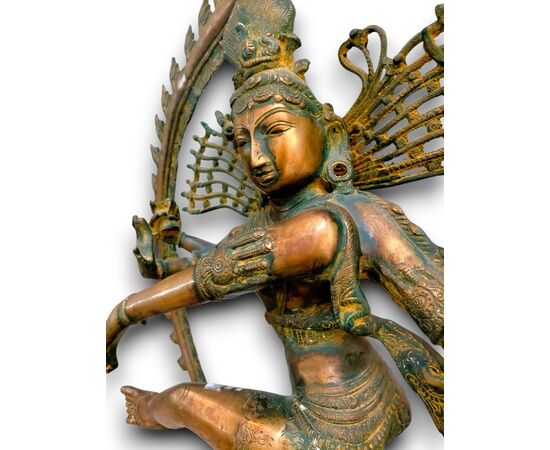 Statua Shiva Nataraja in Ottone – 108 cm