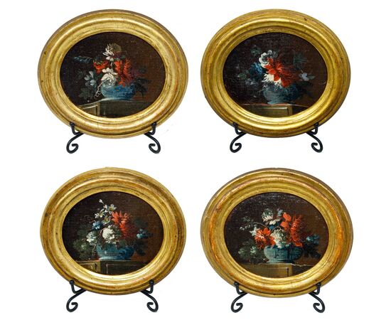 Francesco Lavagna (Napoli, 1684 – 1749), Nature morte con vaso di fiori