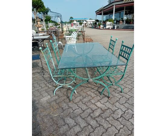 Tavolo rettangolare in ferro 100x190 H 73