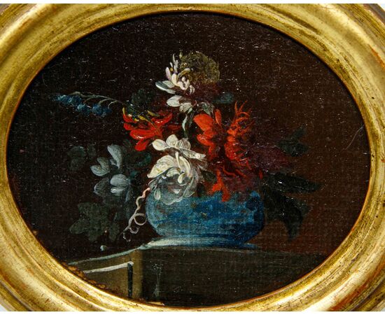 Francesco Lavagna (Napoli, 1684 – 1749), Nature morte con vaso di fiori