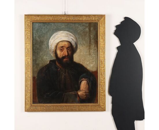 Dipinto Ritratto di Arabo con Turbante