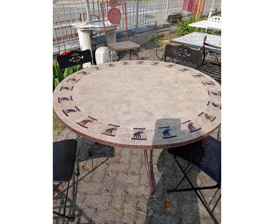 Tavolo mosaico D140 H76