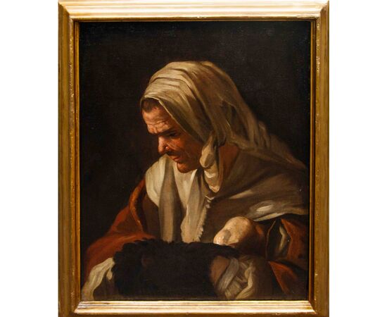 Antonio Cifrondi (1665-1730), Donna con scaldino