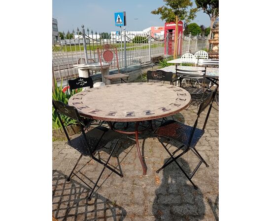 Tavolo mosaico D140 H76