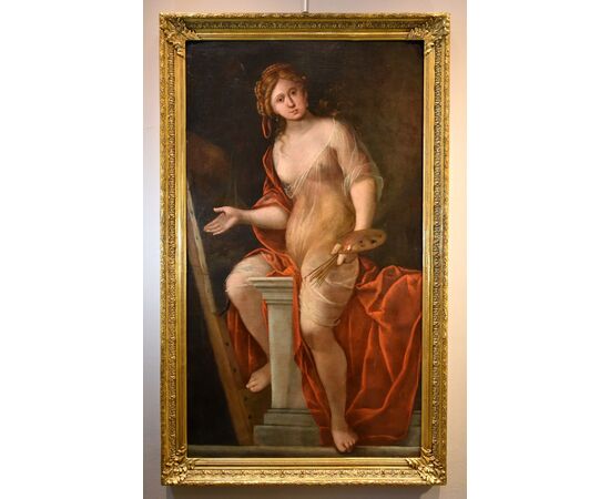 Ritratto di fanciulla come allegoria della pittura, Mattheus Terwesten (L'Aia, 1670 - 1757)