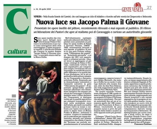 Olio su tela Jacopo Palma il Giovane , Venezia 1548-1628 VENDUTO