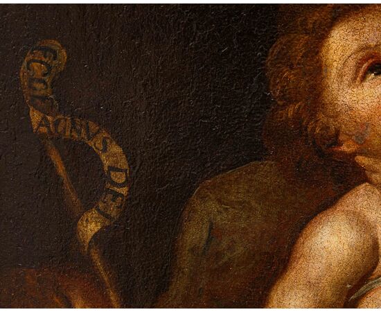 Scuola italiana, XVII secolo, Madonna con il Bambino e San Giovannino