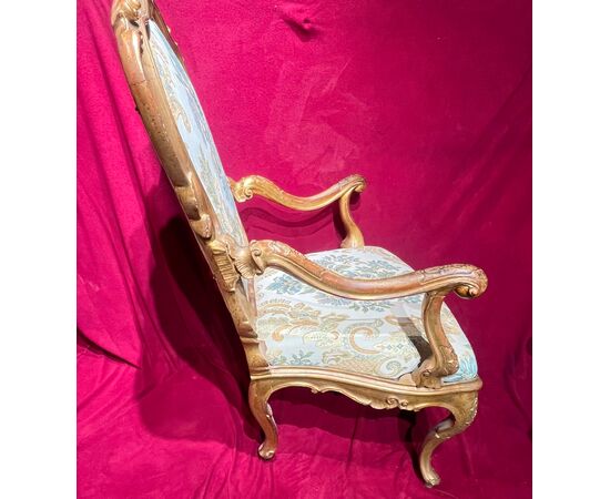 Eccezionale Coppia poltrone - Venezia . “Ca’ Rezzonico” 1750 c.a