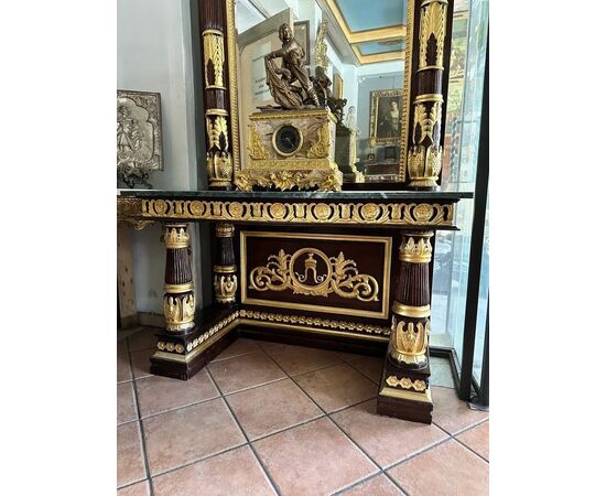  Consolle con Specchiera Stile Impero