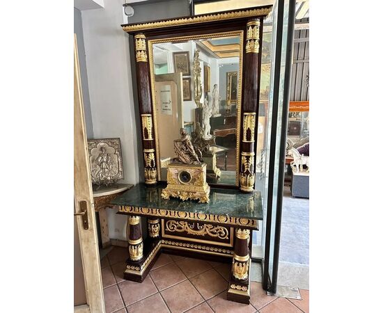  Consolle con Specchiera Stile Impero