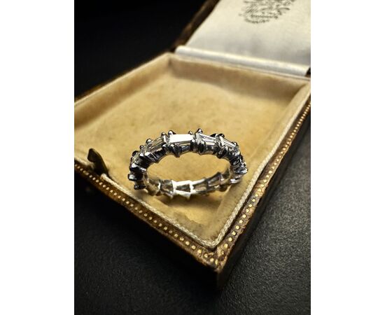 Fedina  intera  con  Diamanti  taglio   TEPER  1.5  ct.