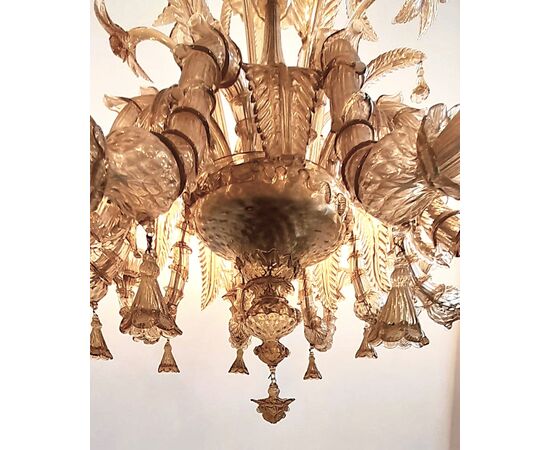 Lampadario in cristallo di Murano a 15 luci