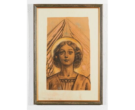 Eliodoro Coccoli (Brescia 1880 – 1974) -  Testa di Angelo, 1928