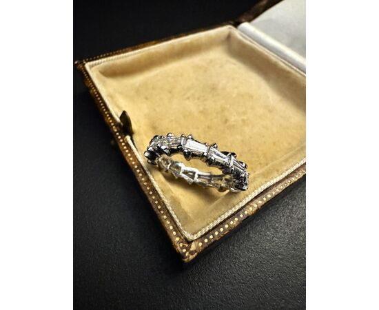 Fedina  intera  con  Diamanti  taglio   TEPER  1.5  ct.