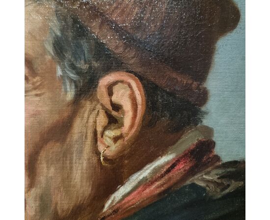 Pescatore napoletano pittura dell’800 firmato Duranti alta qualità  
