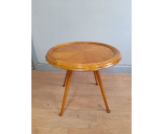 TAVOLINO BASSO DA SALOTTO IN STILE PAOLO BUFFA IN CILIEGIO ORIGINALE ANNI 50