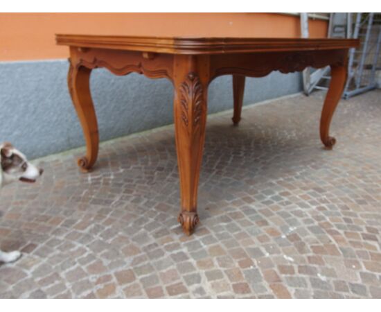 TAVOLO ALLUNGABILE A TIRO RETTANGOLARE STILE PROVENZALE EPOCA 900