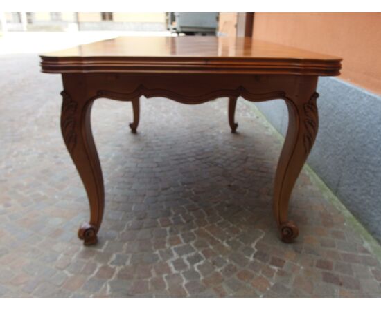 TAVOLO ALLUNGABILE A TIRO RETTANGOLARE STILE PROVENZALE EPOCA 900