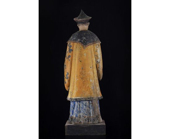 Coppia di figure cinesi di manifattura piemontese