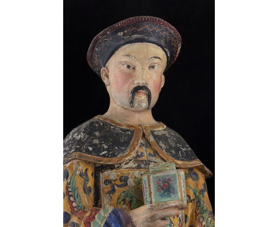 Coppia di figure cinesi di manifattura piemontese