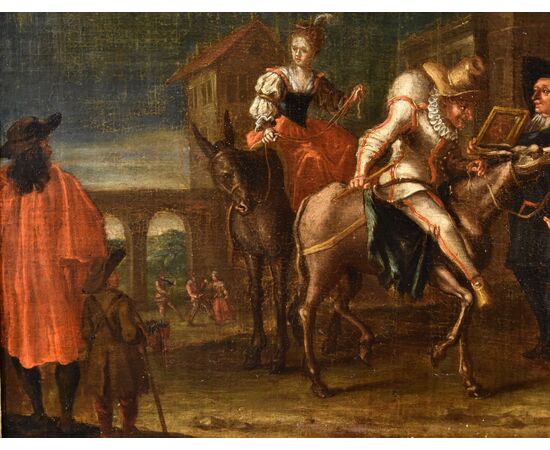 Carnevale a Venezia con arlecchino, Marco Marcola (Verona, 1711 - 1780)
