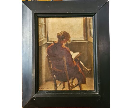 ANACLETO MARGOTTI “Donna seduta 50” 