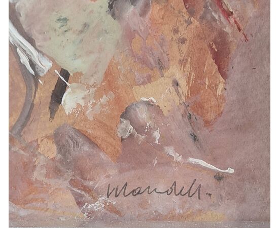 Mandelli, Pompilio 1912-2006. “Astratto”. 