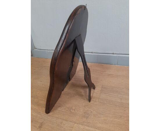 SPECCHIERA MOSSA ORIGINALE DEGLI ANNI 50-60 IN LEGNO LACCATO CON PIEDISTALLO