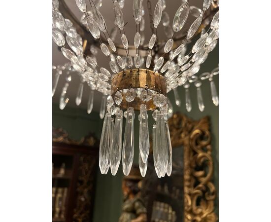 Lampadario a sei luci XX secolo