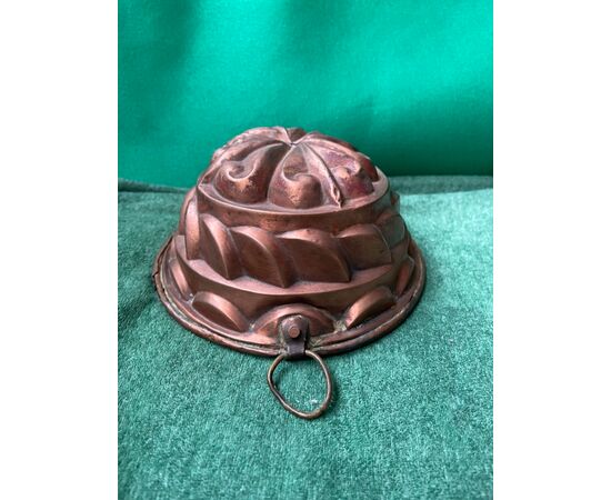 Copper mold-mold for pudding.Modena.     