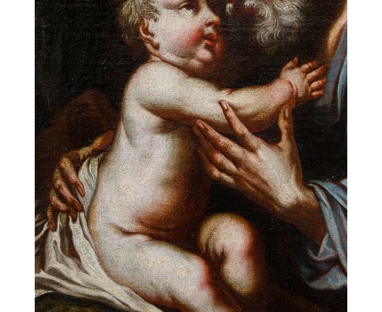 Seguace di Giuseppe Nogari (Venezia, 1699 – ivi, 1763), San Giuseppe con il Bambino