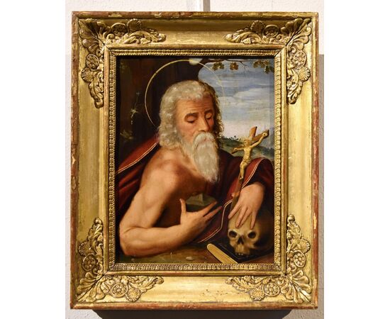San Girolamo, cerchia Giuseppe Mazzuoli ,detto il Bastarolo (Ferrara 1536 - 1589)