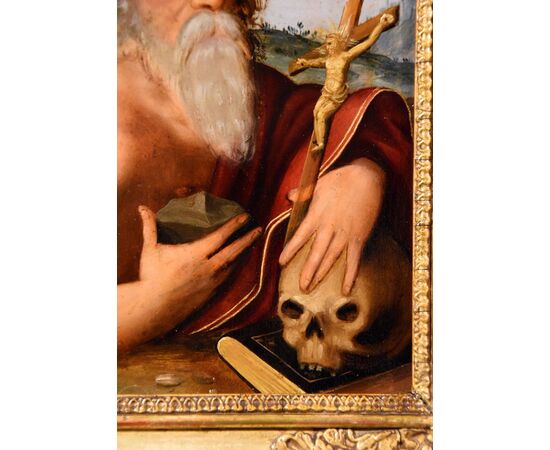 San Girolamo, cerchia Giuseppe Mazzuoli ,detto il Bastarolo (Ferrara 1536 - 1589)