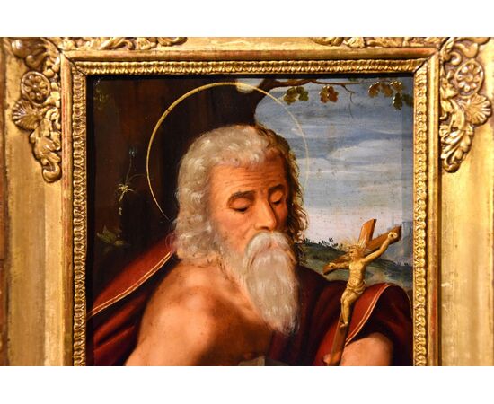 San Girolamo, cerchia Giuseppe Mazzuoli ,detto il Bastarolo (Ferrara 1536 - 1589)