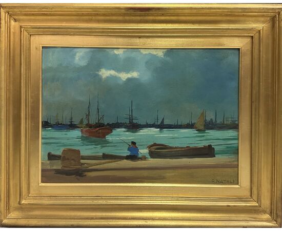 RENATO NATALI  "MARINA" -  DIPINTO NEL 1959