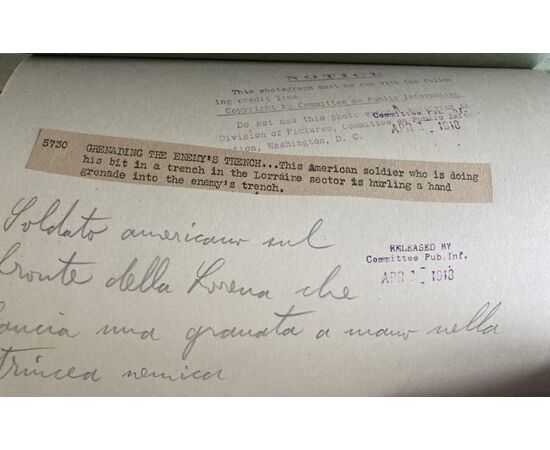 Fotografie Originali  I Guerra Mondiale 1918