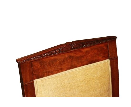 Sedia Francese stile Impero in Legno di Mogano del 1800