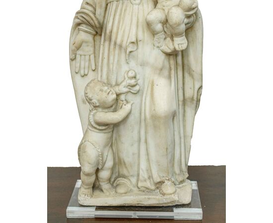 Scuola ligure, XVIII secolo, Madonna con bambino e S. Giovannino