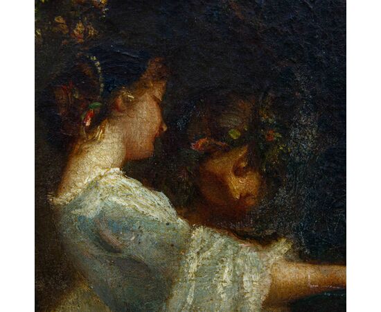 Nicolas Auguste Laurens (Pontailler-sur-Saône, 1829-1908), Donne che colgono fiori