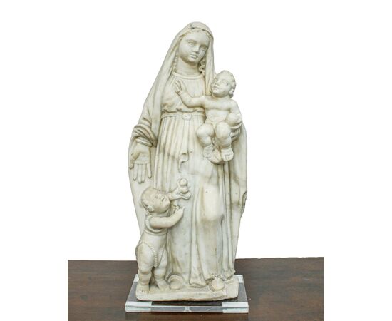 Scuola ligure, XVIII secolo, Madonna con bambino e S. Giovannino